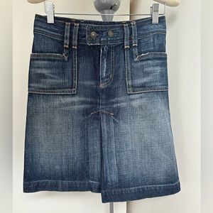 Seven For All Mankind Denim Skirt, Size 29, Vintage Y2K